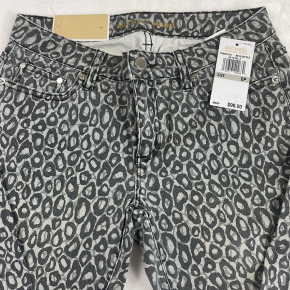 Leopard Print Stretch Denim Izzy Skinny Jeans - Picture 2 of 12